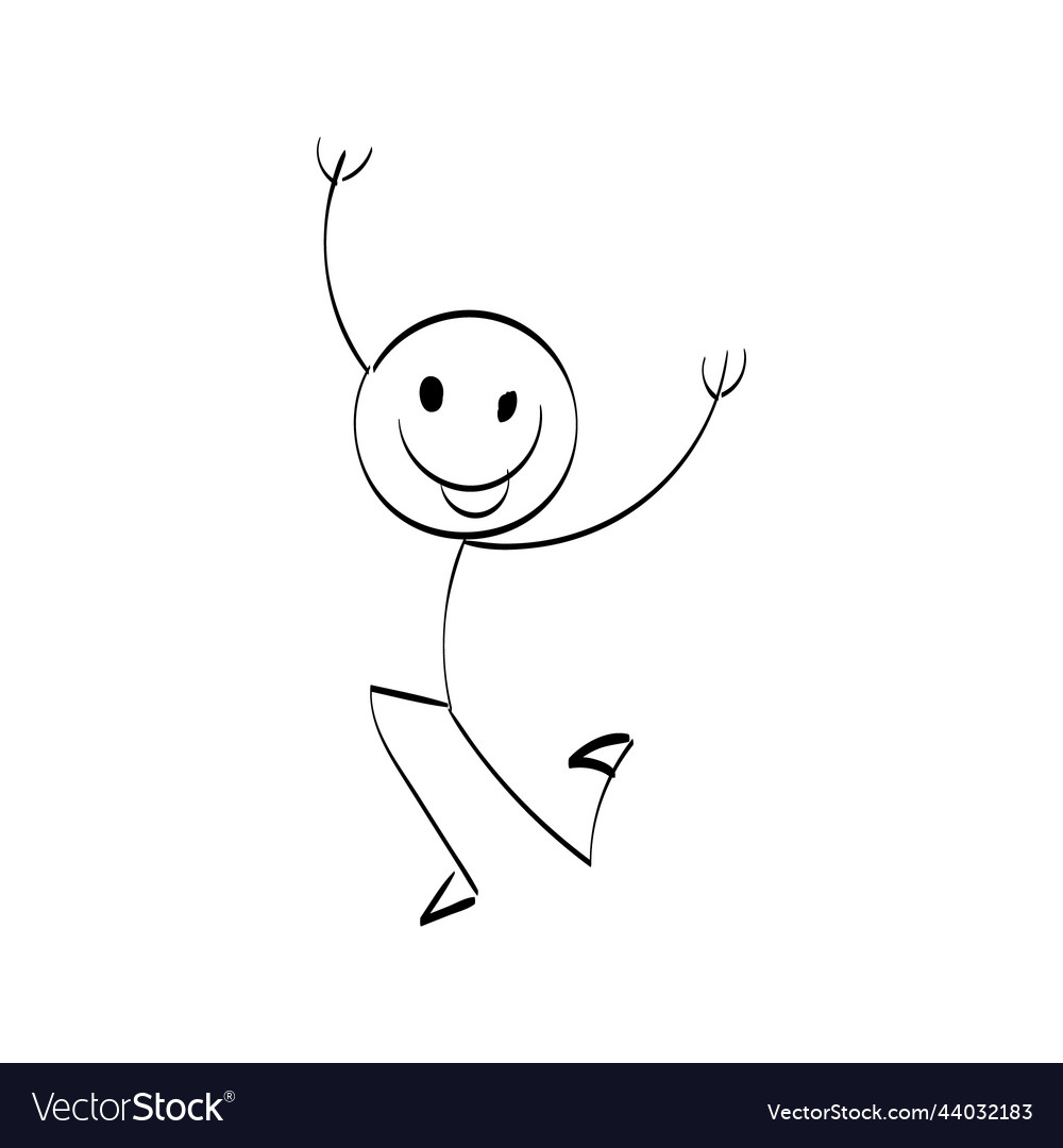 Stickman character Royalty Free Vector Image - VectorStock