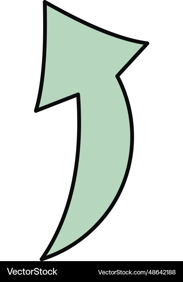 Arrow icon doodle Royalty Free Vector Image - VectorStock