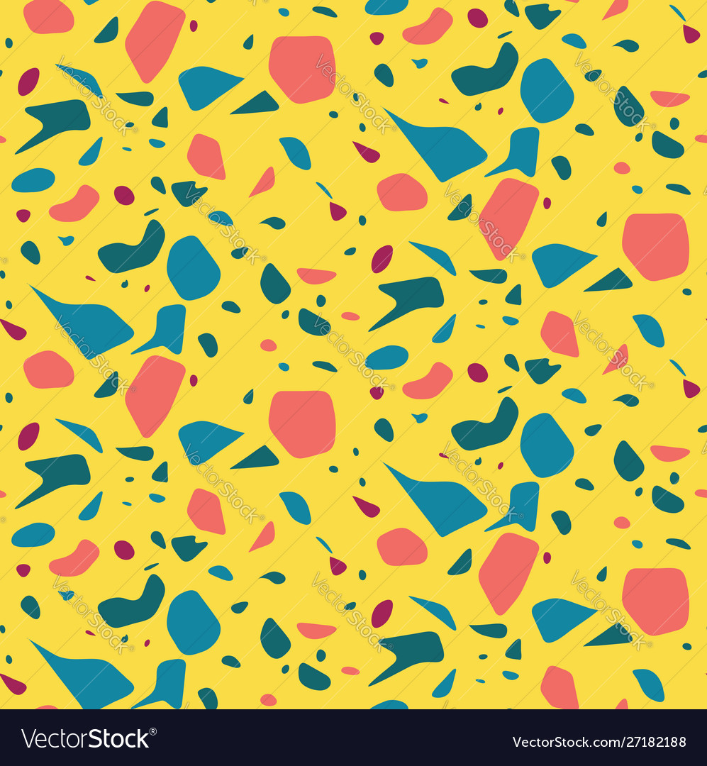 Colorful Terrazzo Pattern Royalty Free Vector Image