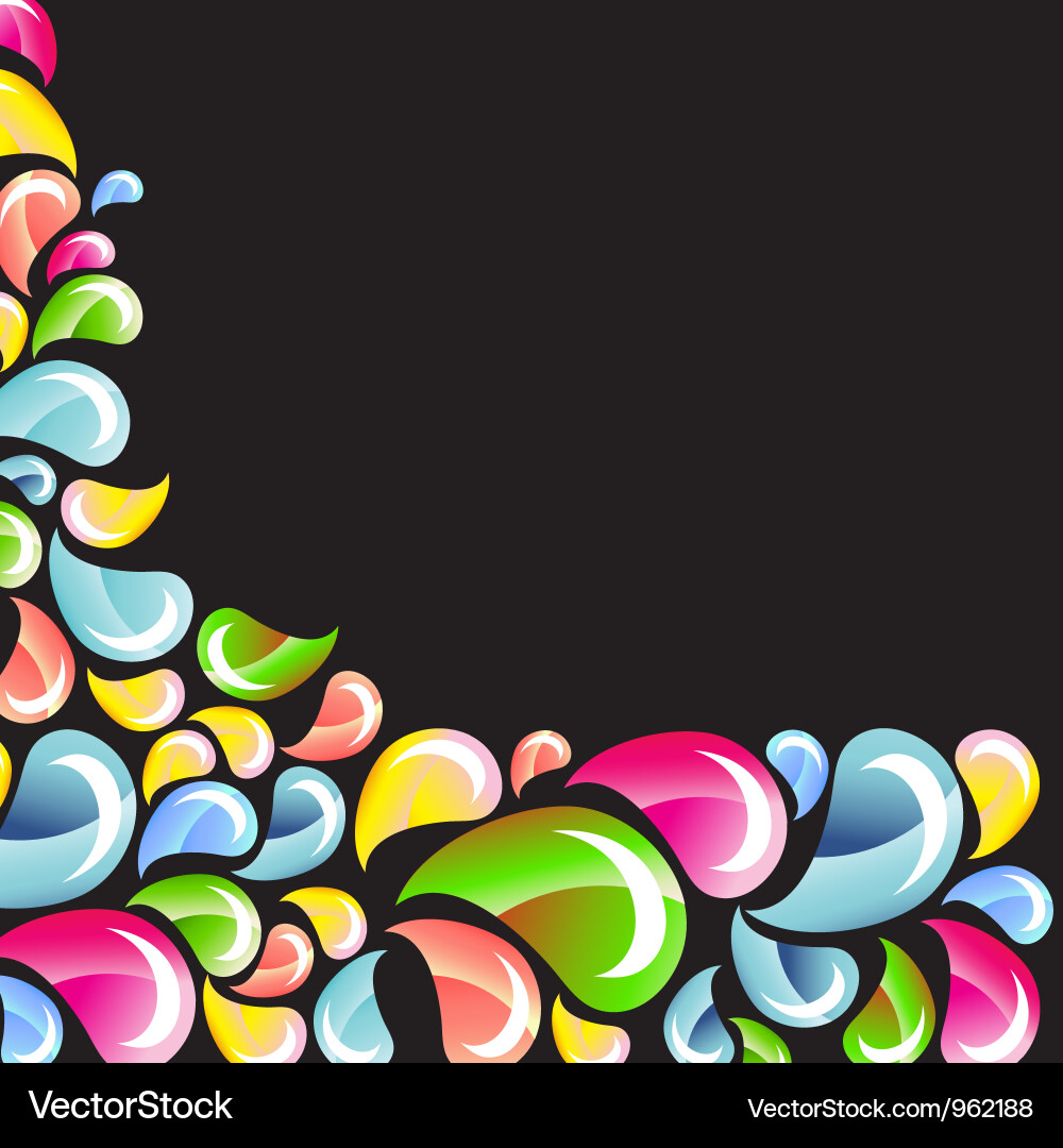 Dark abstract bright splash Royalty Free Vector Image