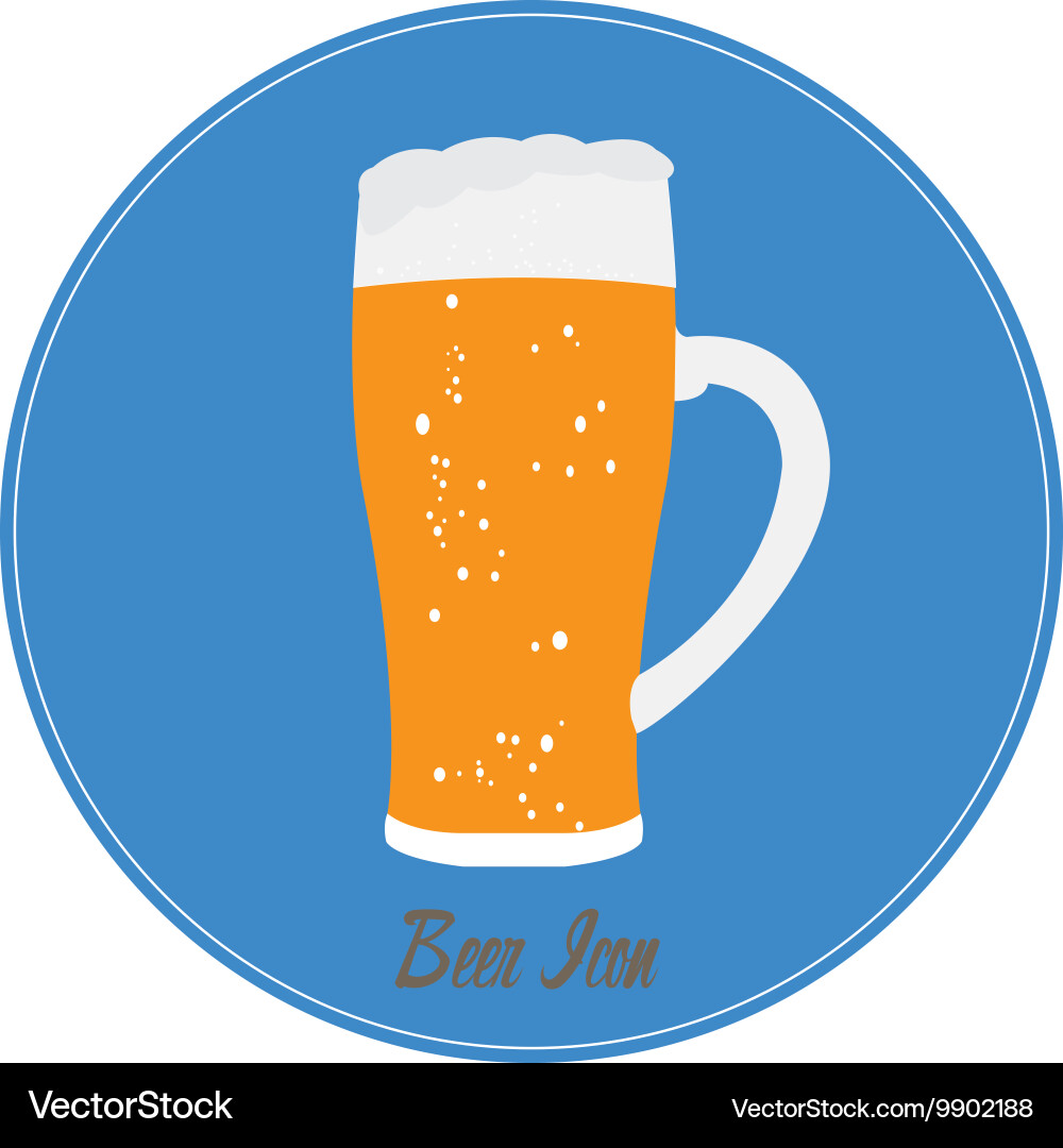 Isolated beer Royalty Free Vector Image - VectorStock