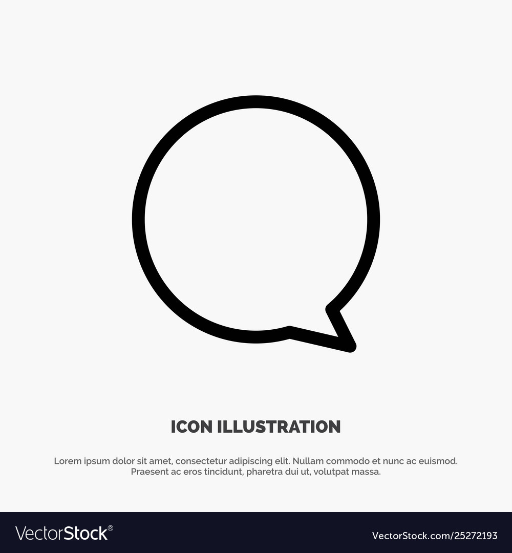 Chat Instagram Interface Line Icon Royalty Free Vector Image