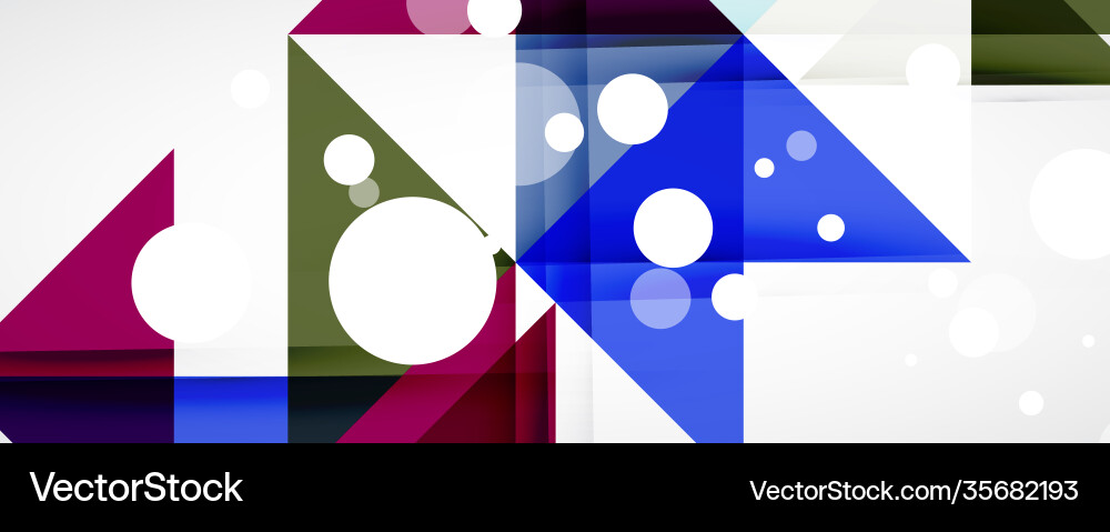 Set triangle geometric backgrounds Royalty Free Vector Image