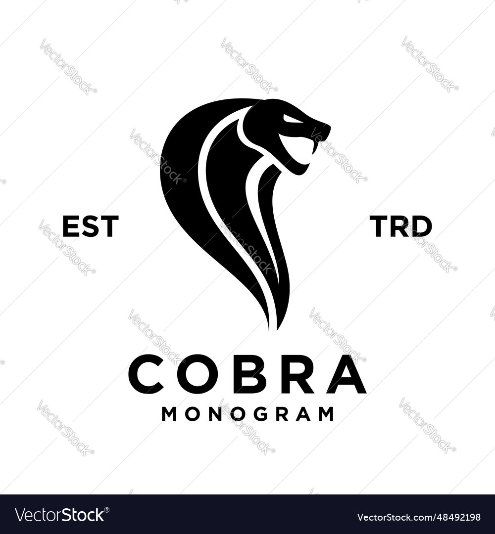 White snake cobra Royalty Free Vector Image - VectorStock