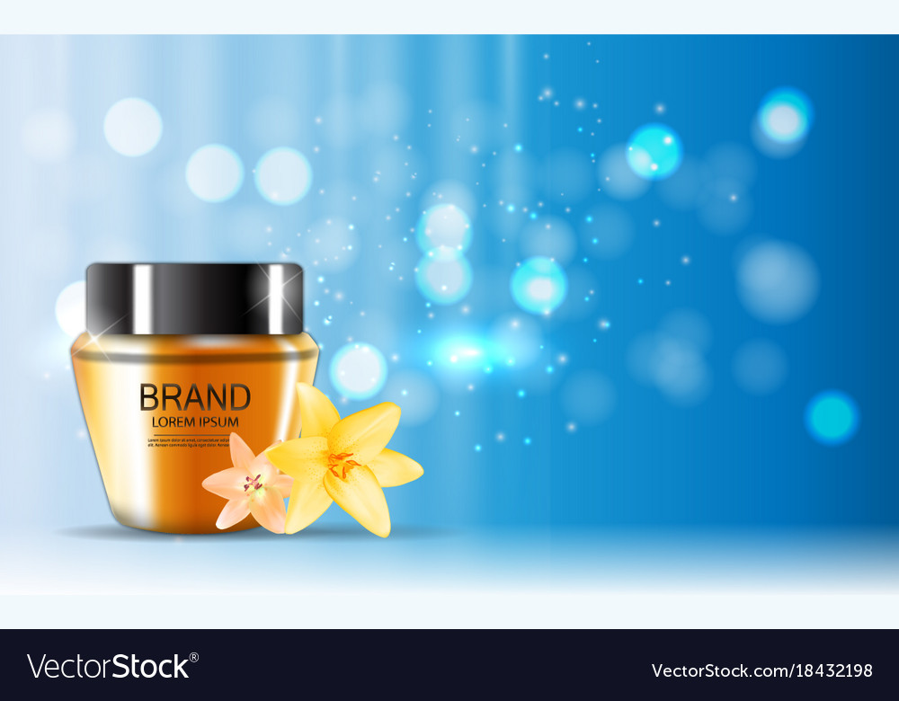 Design cosmetics product template for ads o Vector Image
