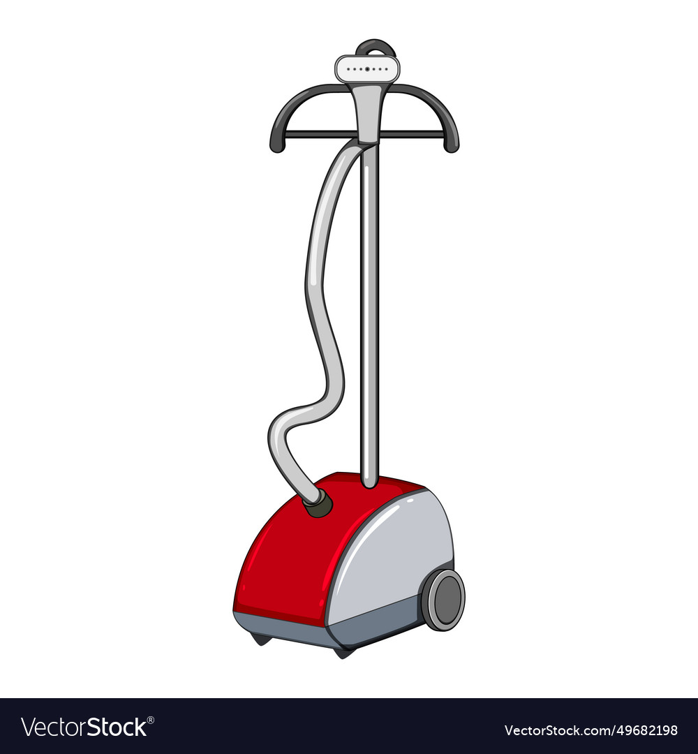 Handheld garment steamer cartoon Royalty Free Vector Image