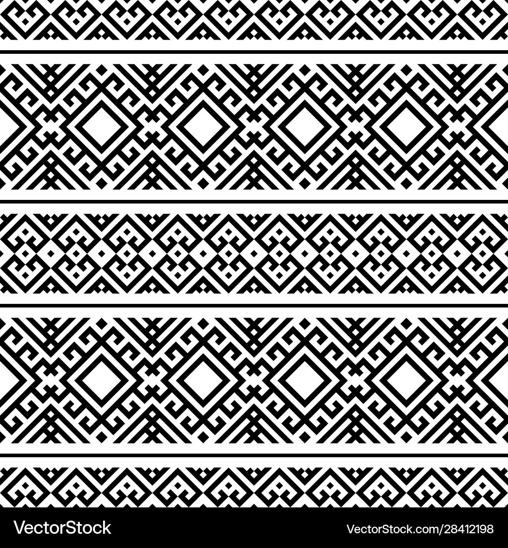 Ikat ethnic aztec pattern design Royalty Free Vector Image