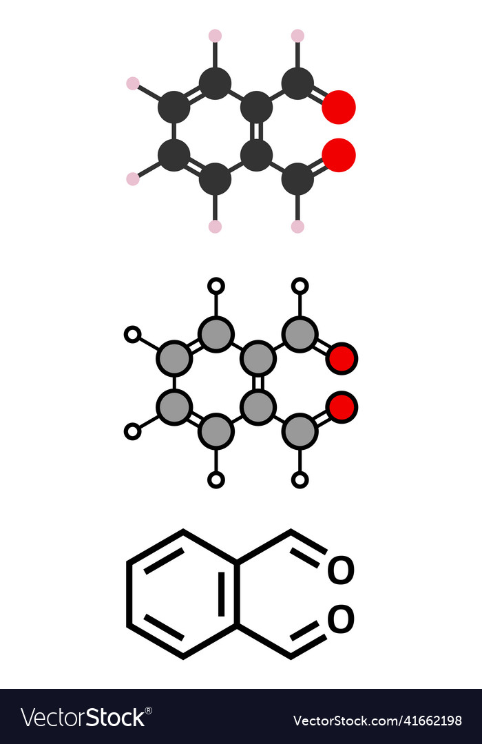 Phthalaldehyde orthophthalaldehyde opa Royalty Free Vector