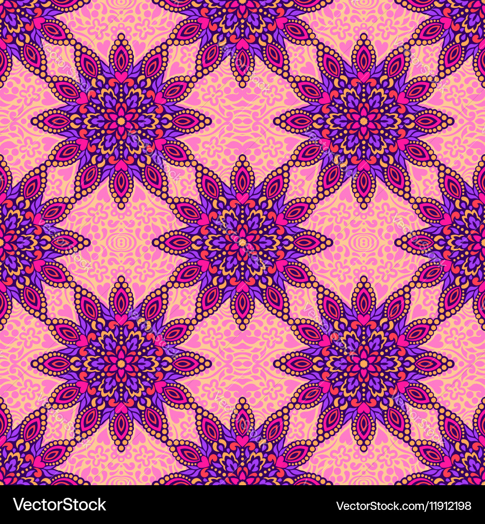 Seamless background with abstract ethnic pattern Vector Image