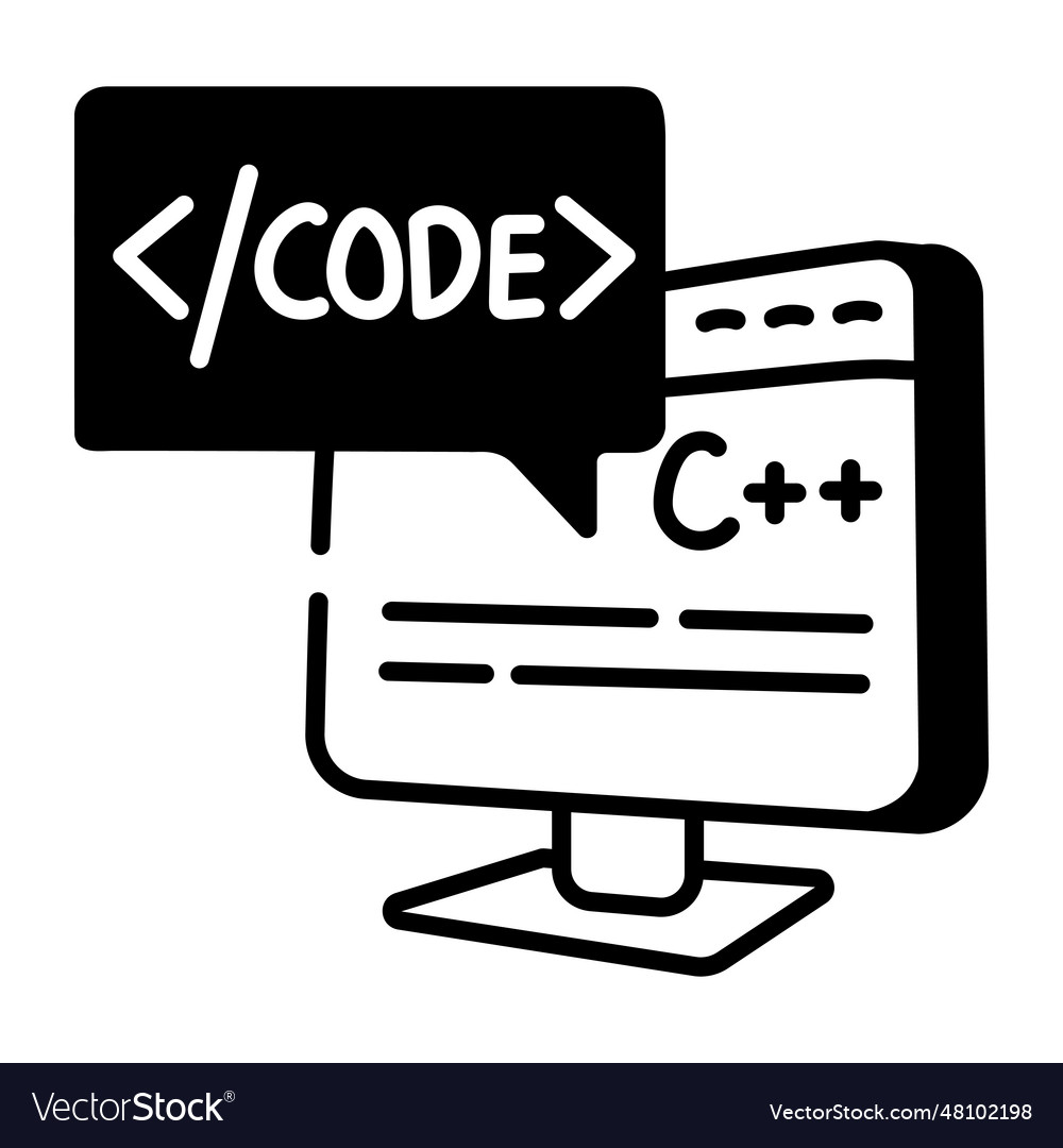 System coding Royalty Free Vector Image - VectorStock