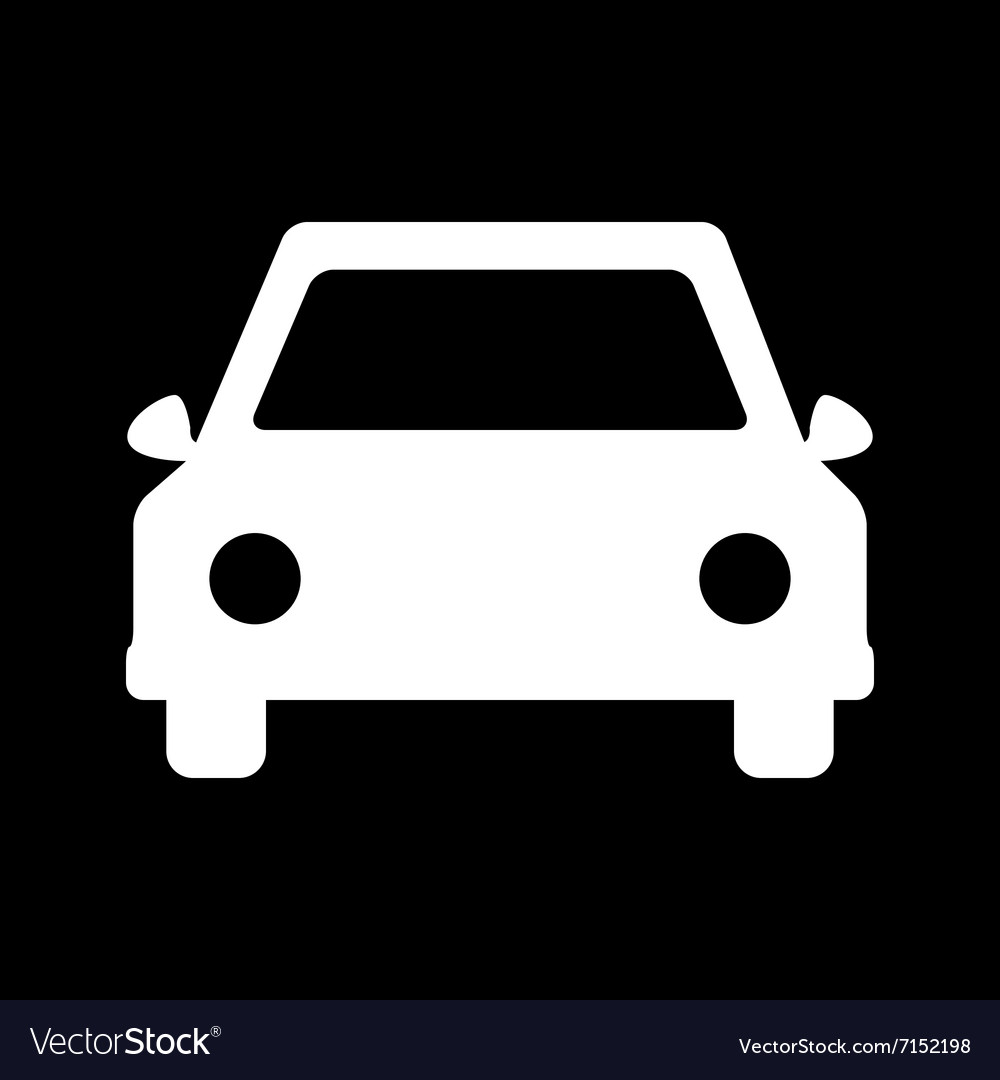 White car icon Royalty Free Vector Image - VectorStock