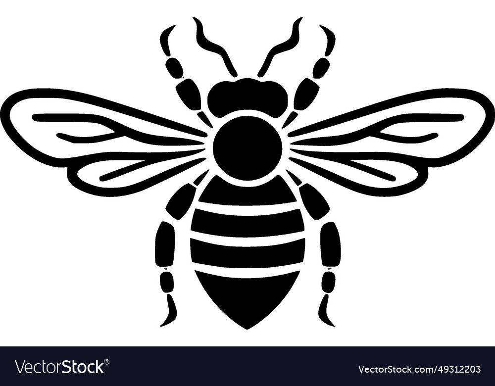 Bee - high quality logo ideal for t-shirt Vector Image