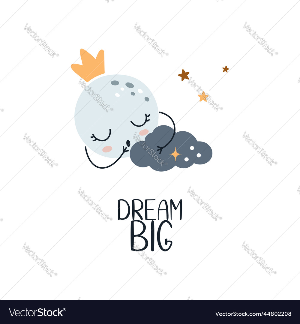 Big dream Royalty Free Vector Image - VectorStock