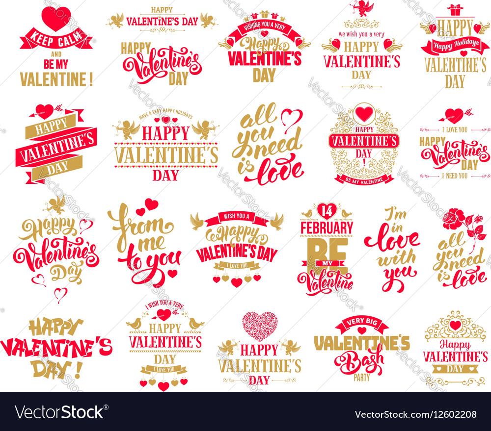 Valentine designs set