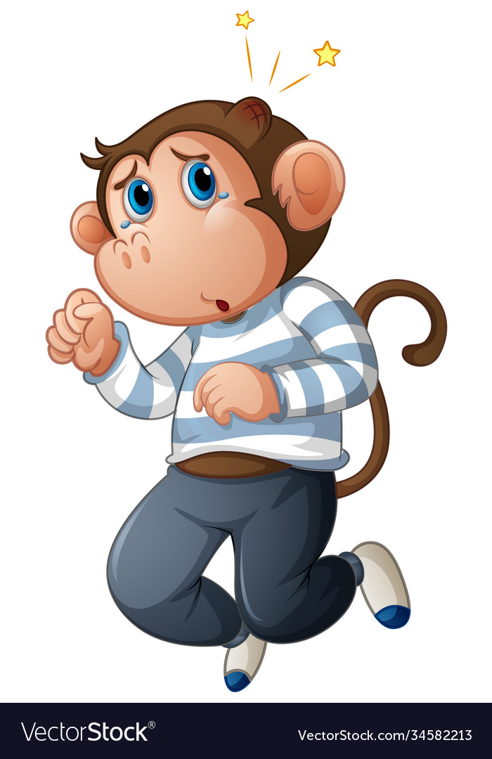 Premium Vector  Cute monkey character. prints on t-shirts