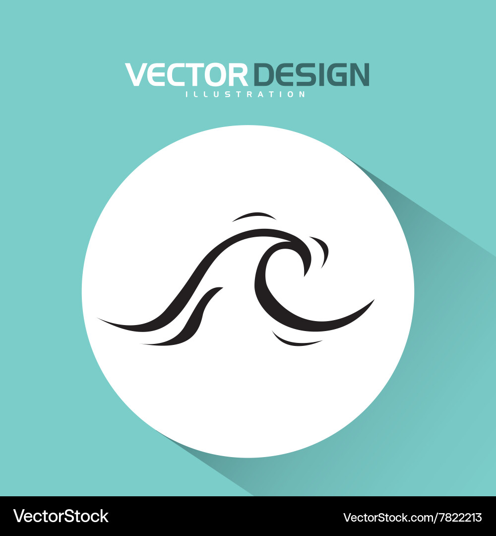 Beach concept design Royalty Free Vector Image