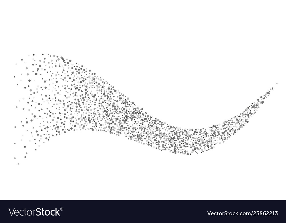 Silver glitter confetti Royalty Free Vector Image