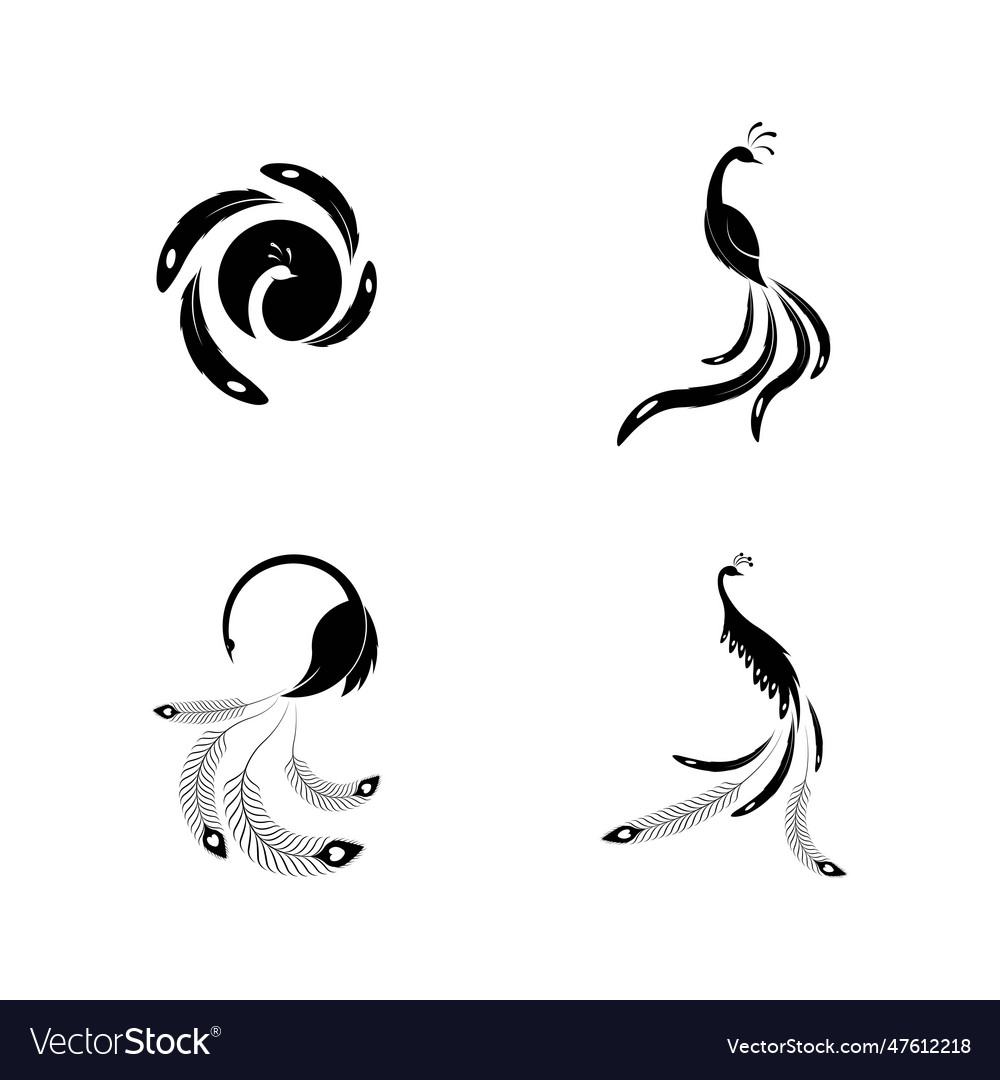 Peacock Logo Design Template Royalty Free Vector Image 0465