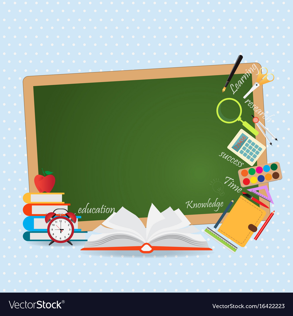 Education design background with open book Vector Image