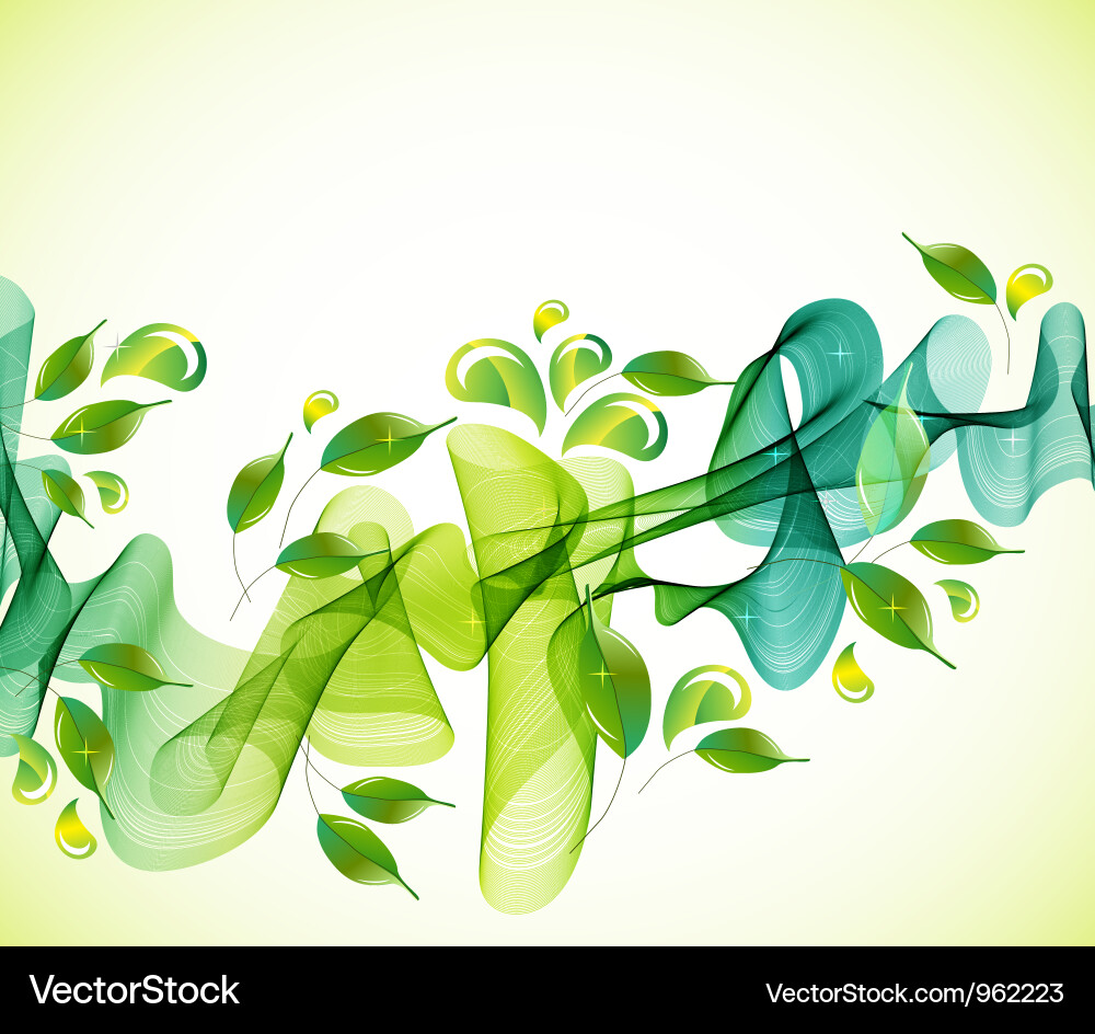 Green abstract background Royalty Free Vector Image