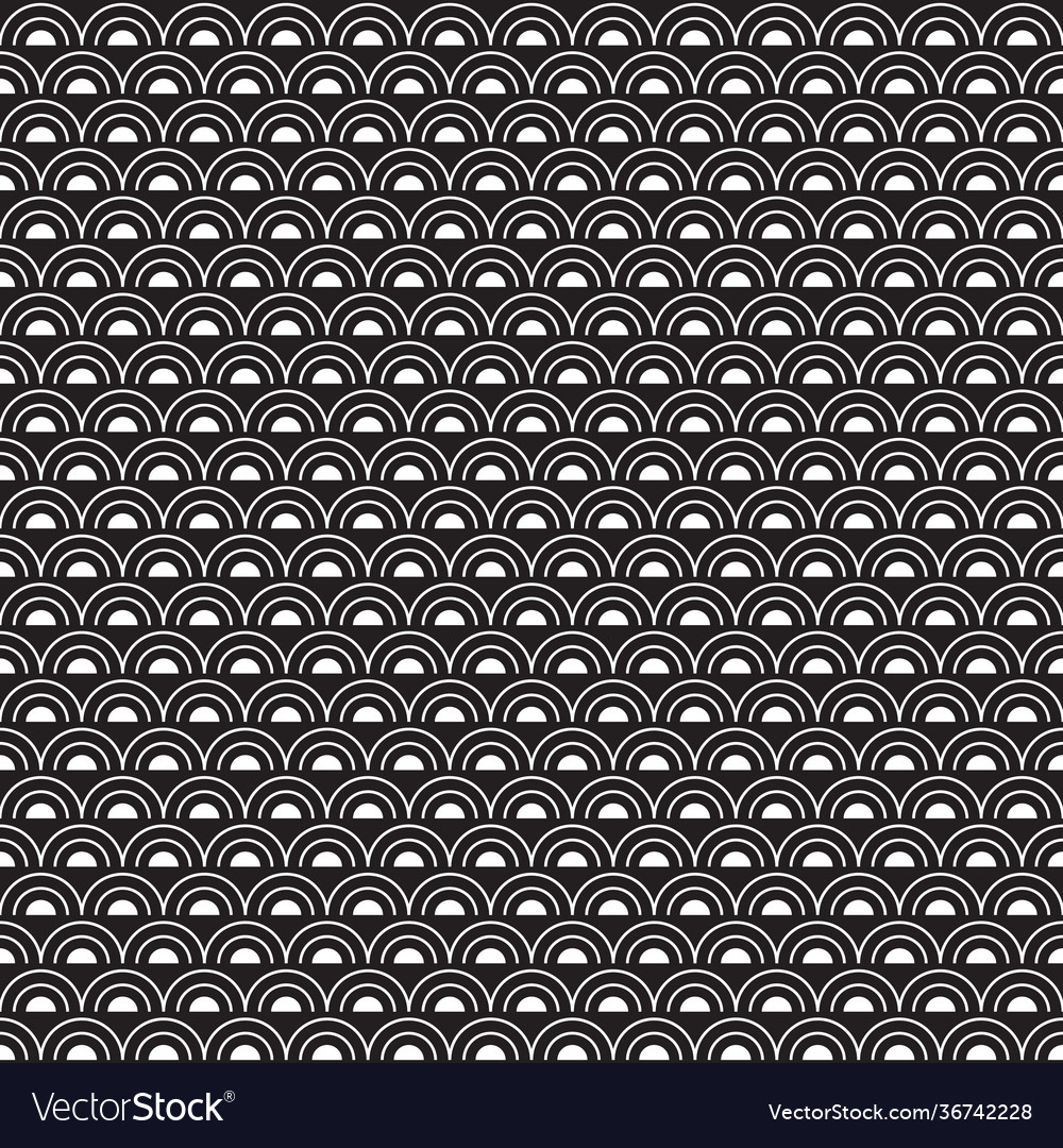 Back and white seamless pattern