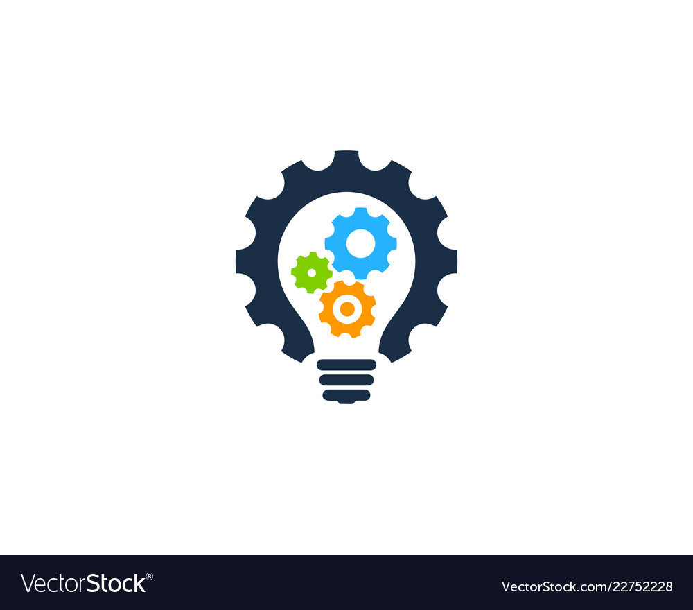 Creative gear logo icon design Royalty Free Vector Image