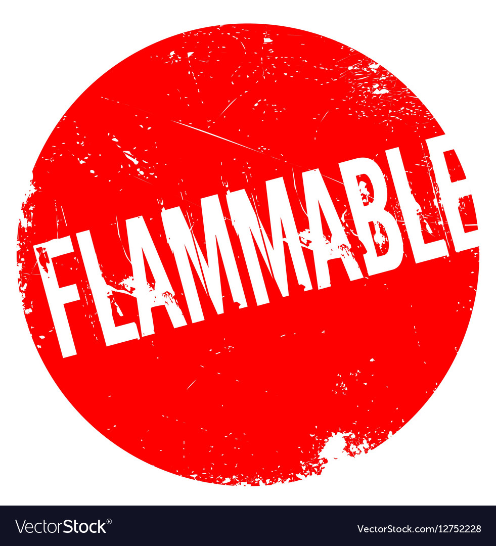 Flammable Rubber Stamp Royalty Free Vector Image Rubber Stamp Royalty Free Vector Image