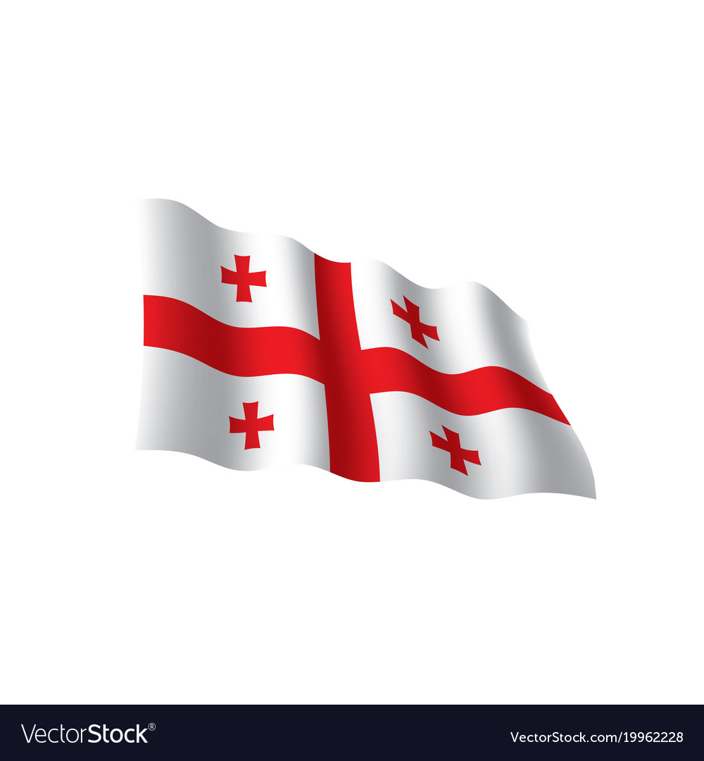 Georgia flag Royalty Free Vector Image - VectorStock