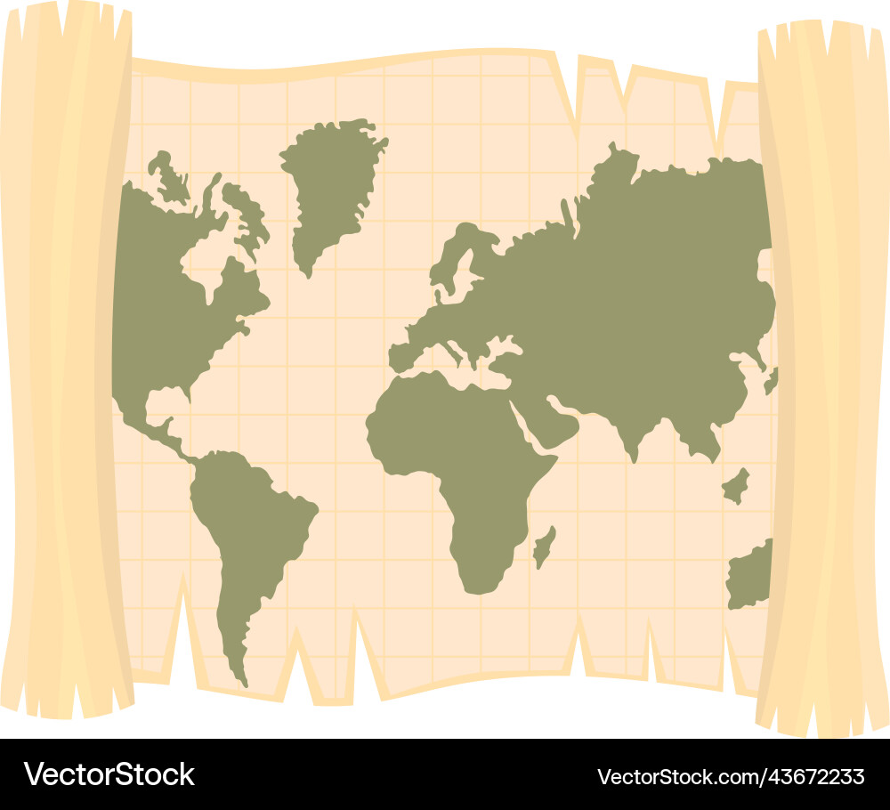 Antique world map Royalty Free Vector Image - VectorStock