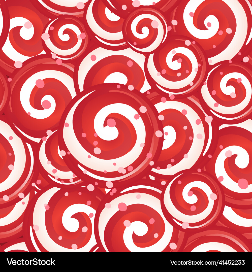 Candy lollipops seamless pattern background Vector Image