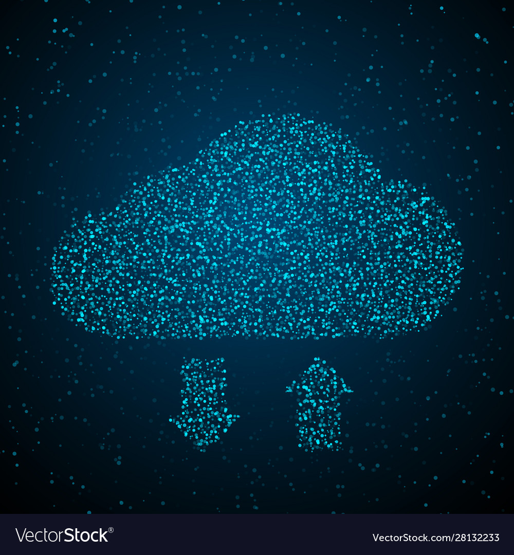 Cloud synchronization global structure data Vector Image