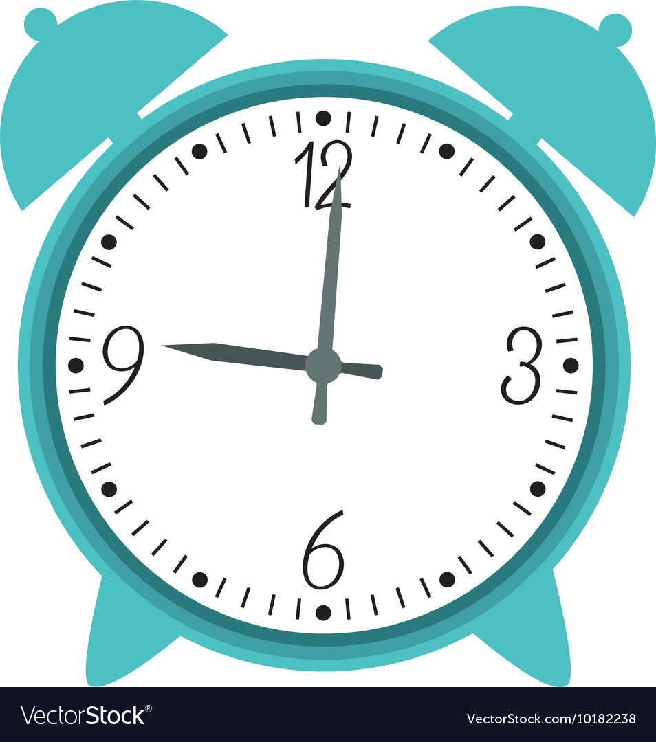 Alarm clock time instrument icon graphic