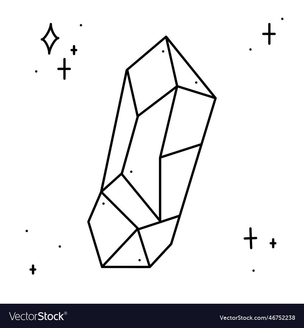 An interesting magical crystal Royalty Free Vector Image