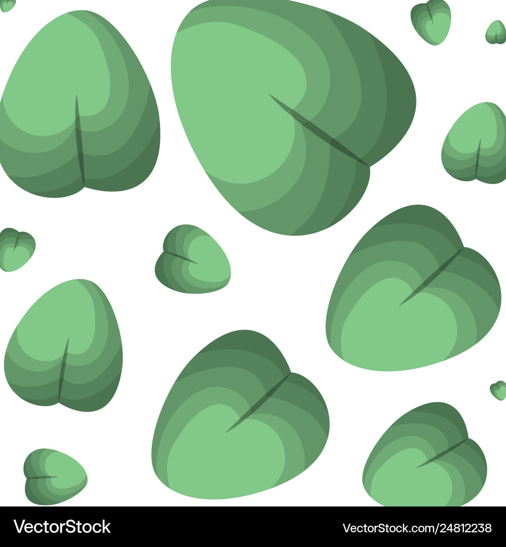 Beautiful leafs pattern background Royalty Free Vector Image