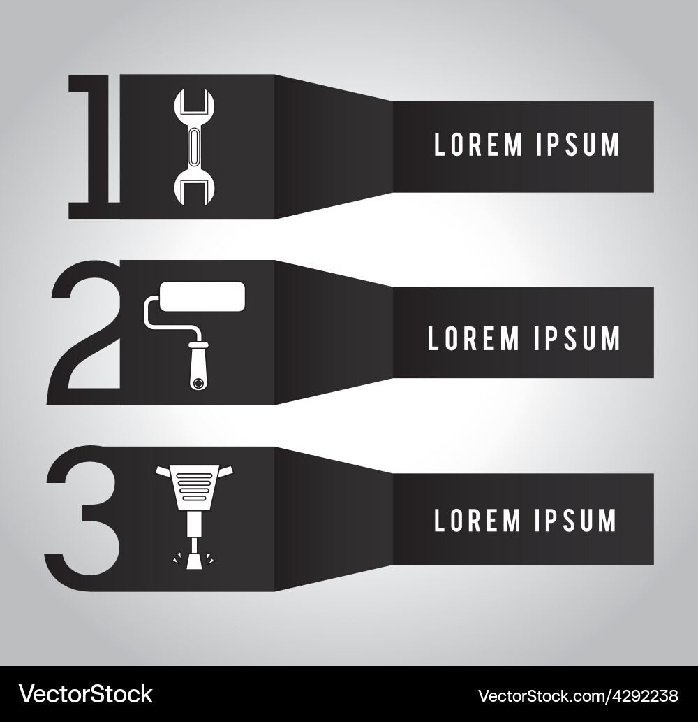 Construction infographic Royalty Free Vector Image