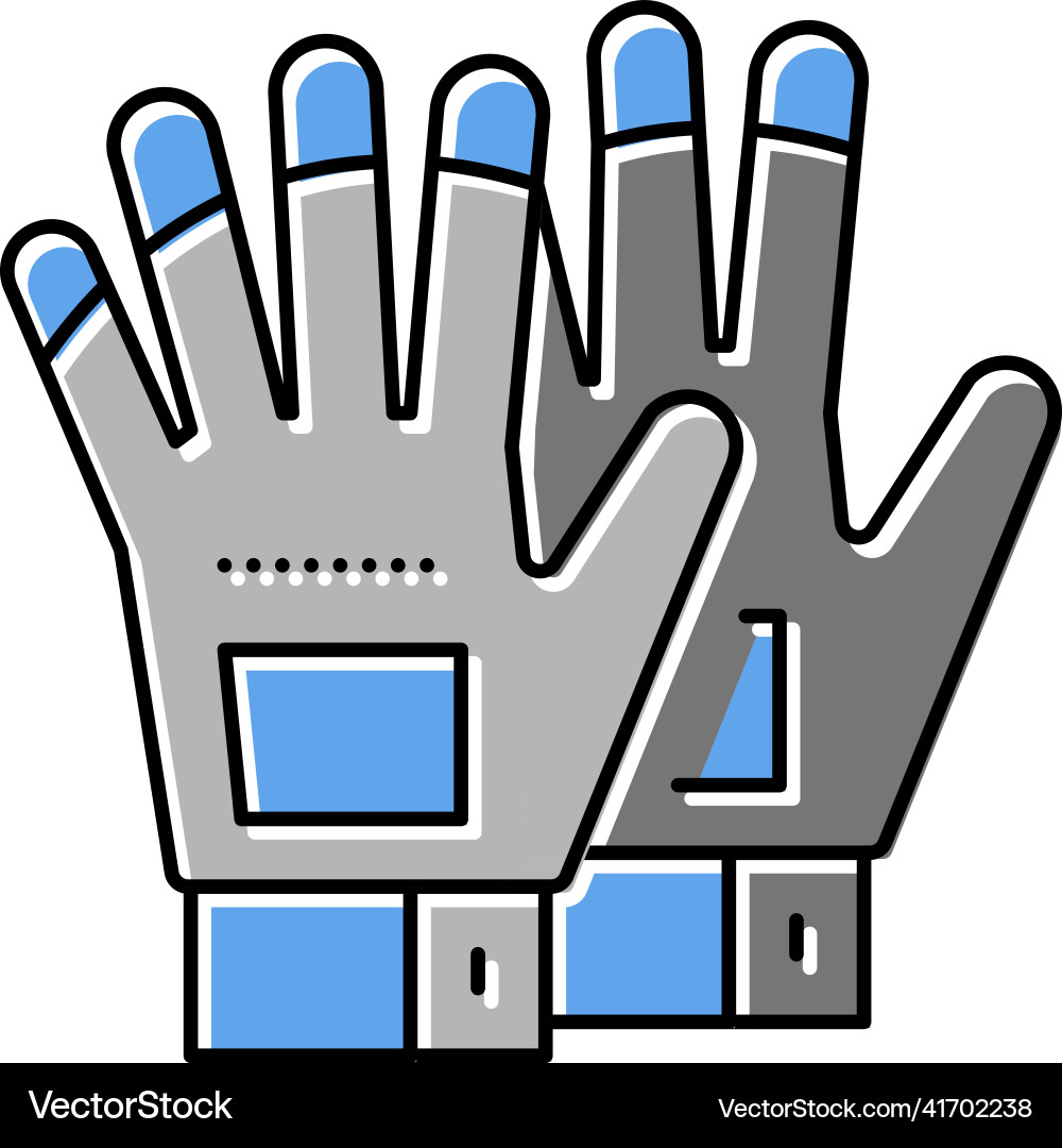 Sport gloves color icon Royalty Free Vector Image