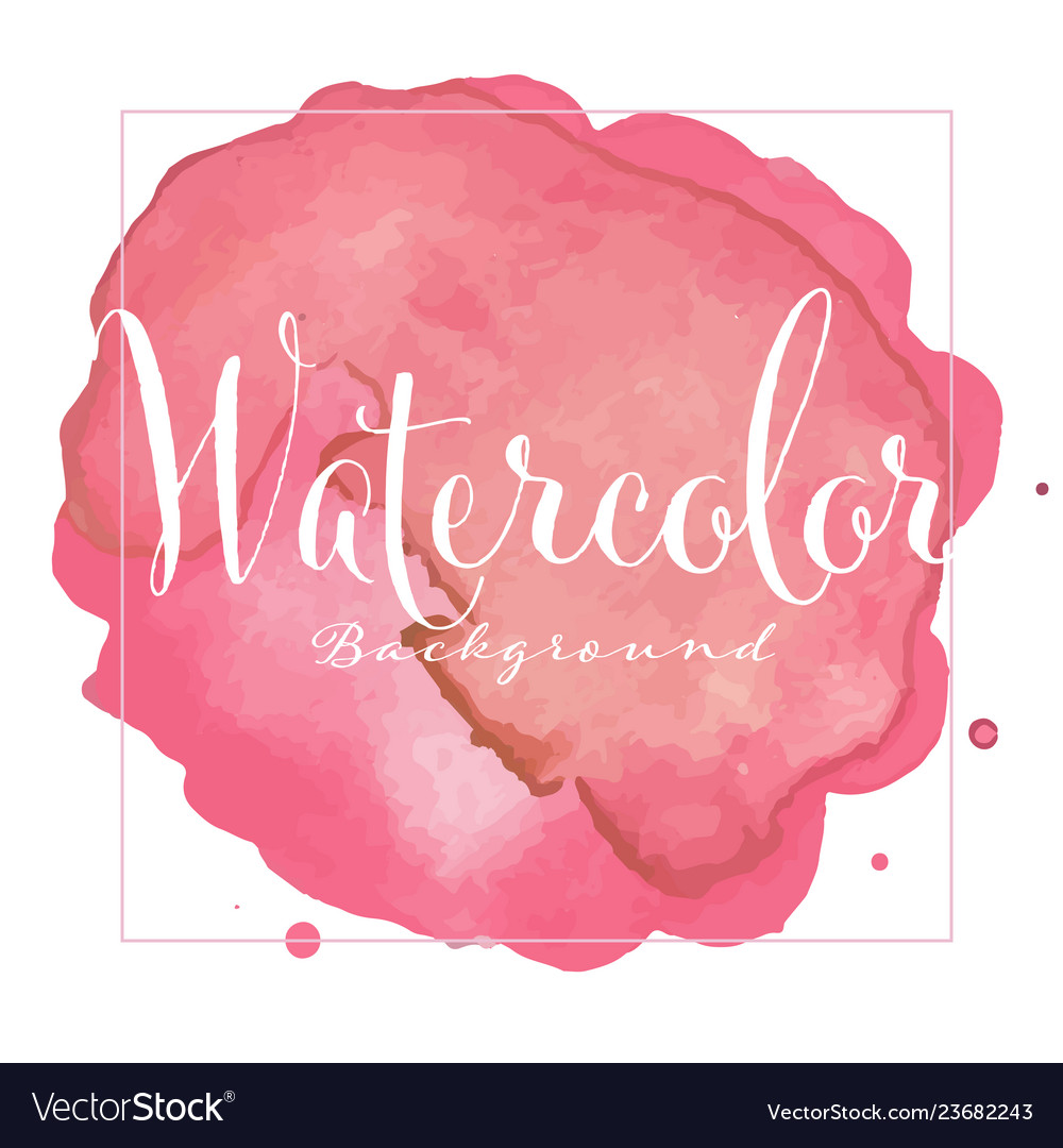 Abstract Watercolor Background Royalty Free Vector Image