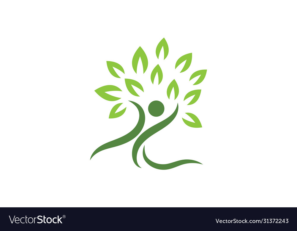 Family tree symbol icon logo design Royalty Free Vector