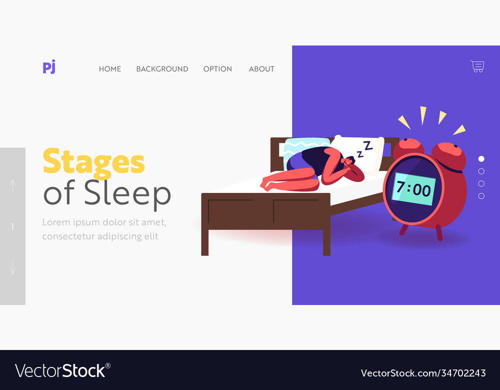 Night dream nap bedding time landing page