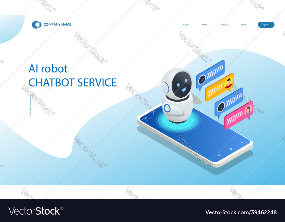 3d Vector Robot Chatbot Ai Science Stock Vector (Royalty Free