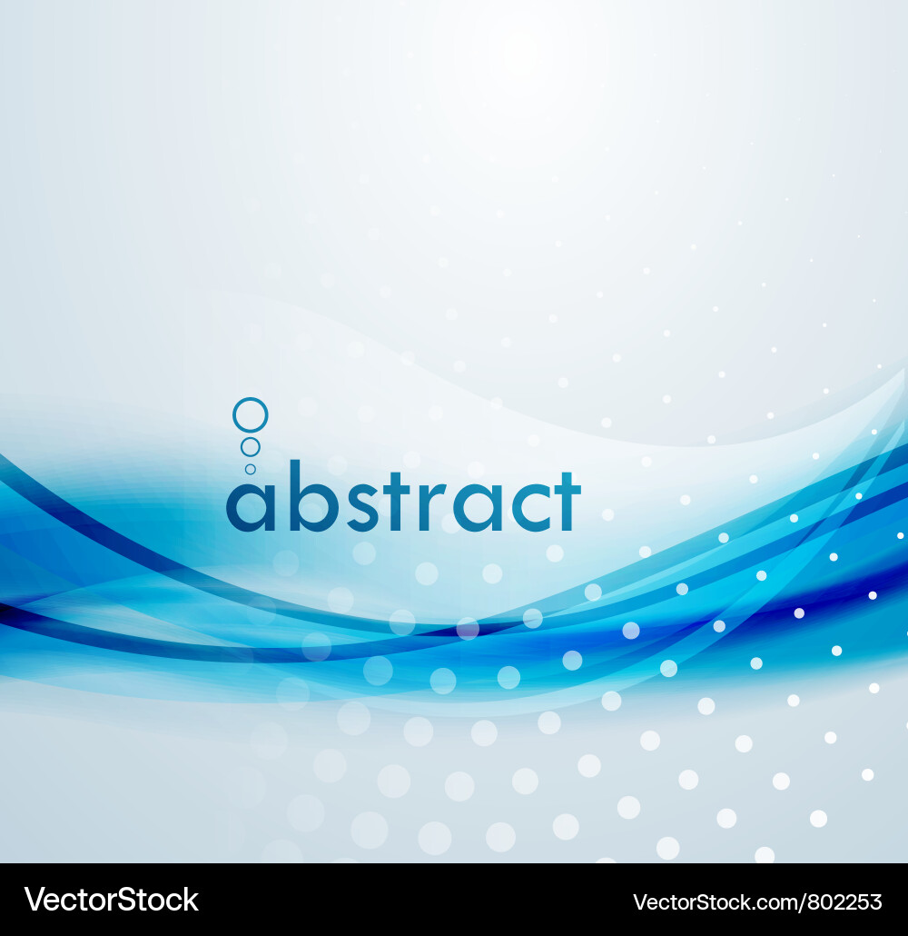 Abstract blue waves background Royalty Free Vector Image