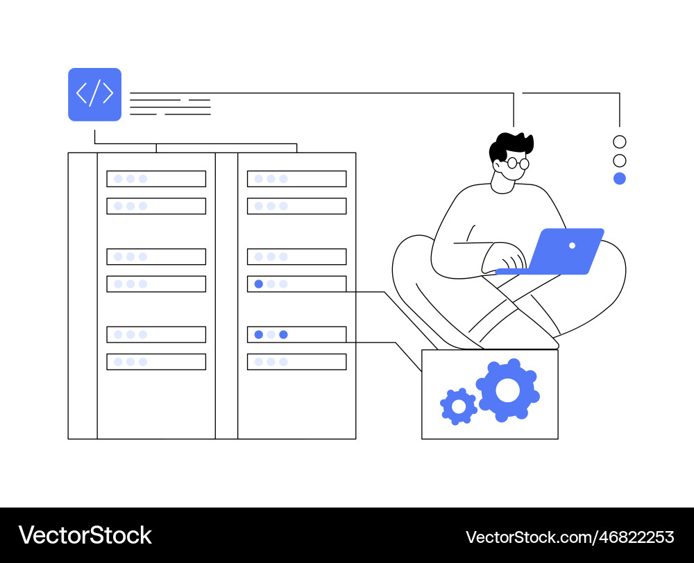 Big data applications abstract concept Royalty Free Vector