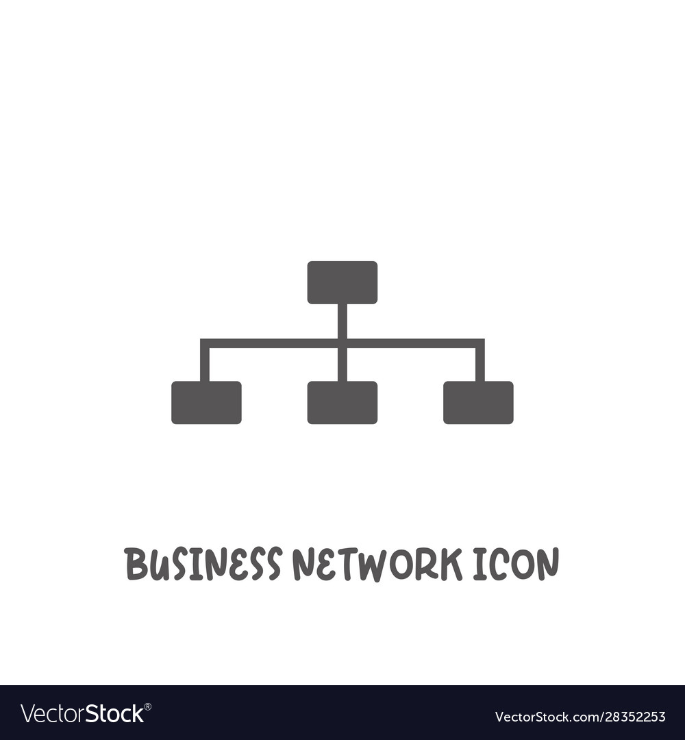 Business network icon simple flat style vector image Business network icon simple flat style