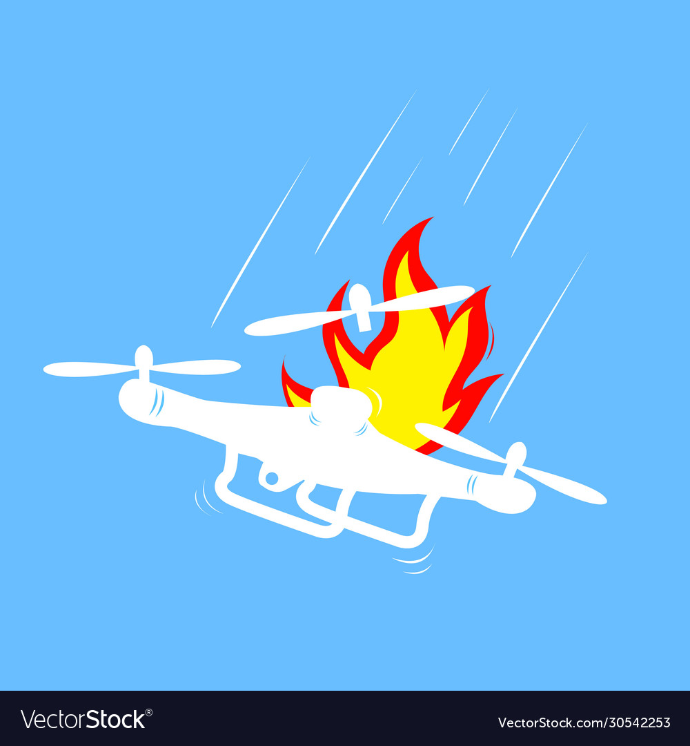 Drone accidents Royalty Free Vector Image - VectorStock