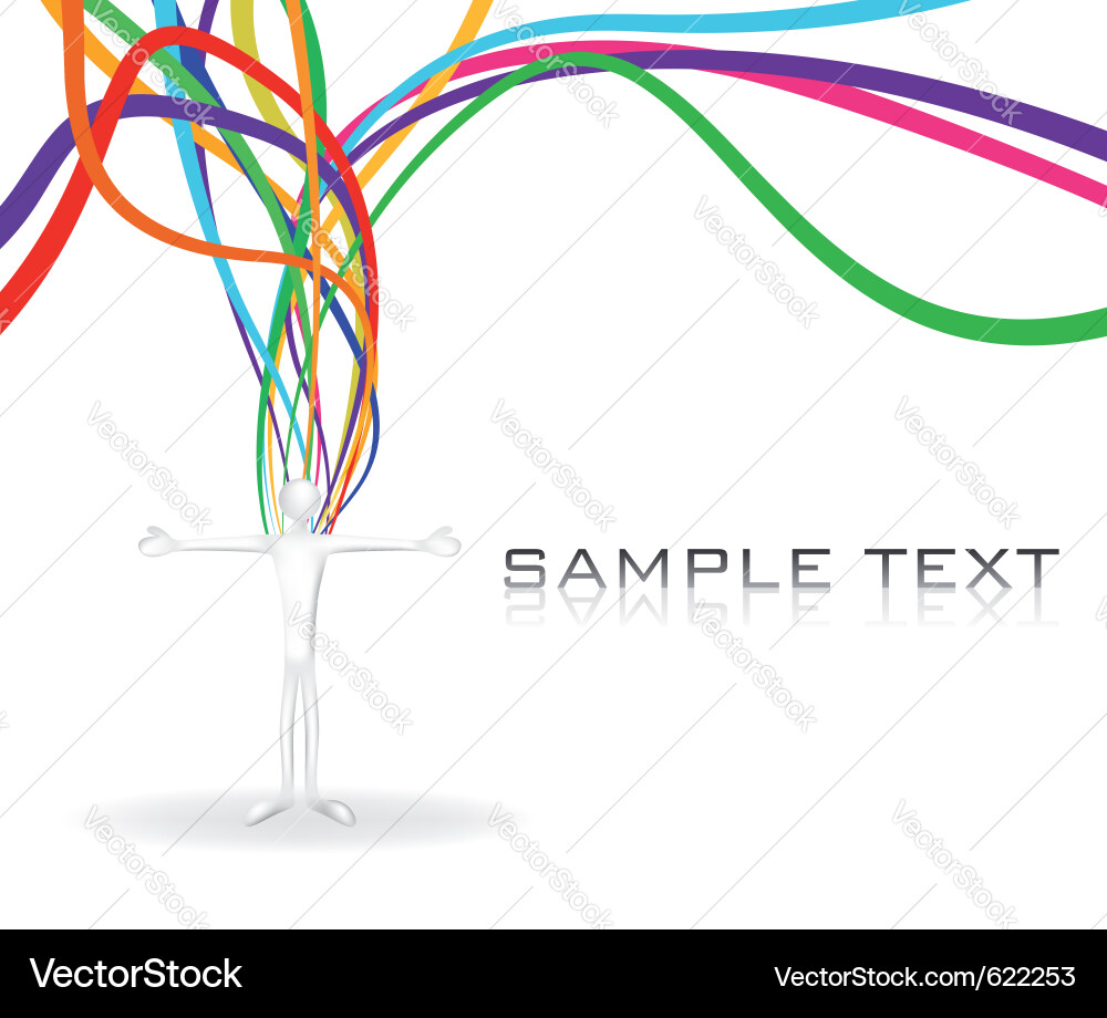 Rainbow stream Royalty Free Vector Image - VectorStock
