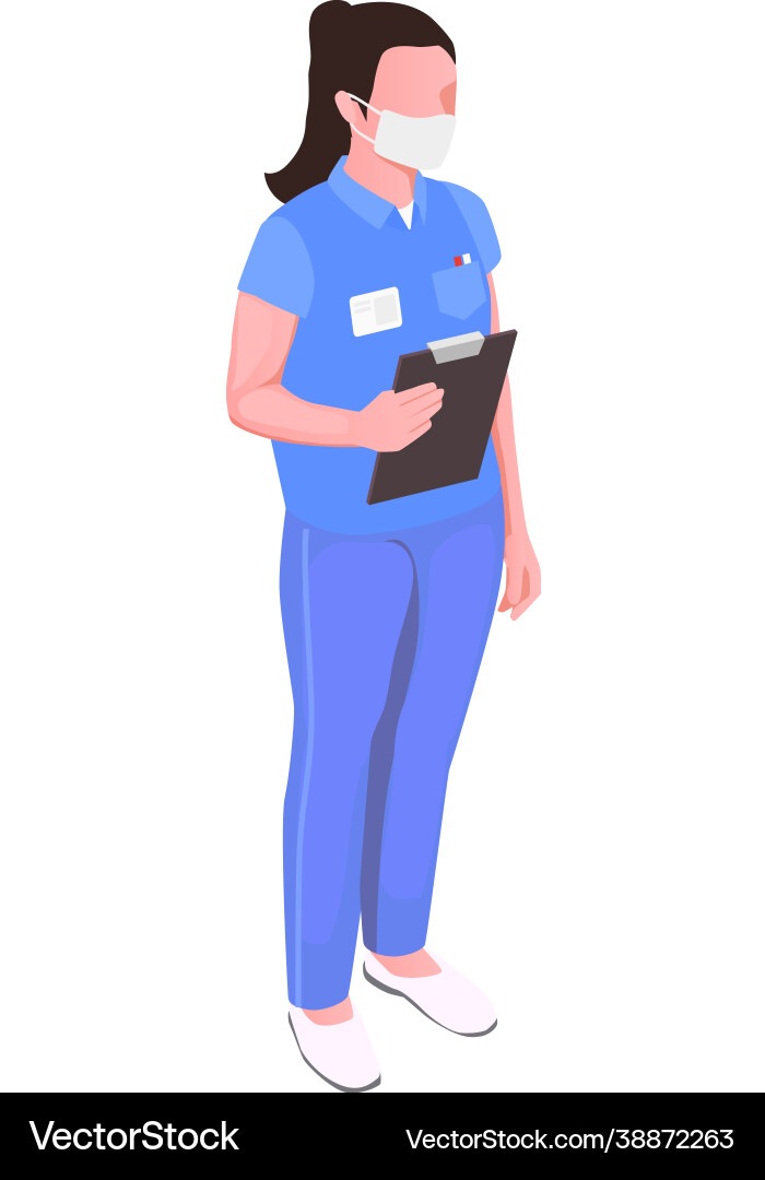 Isometric dentist Royalty Free Vector Image - VectorStock