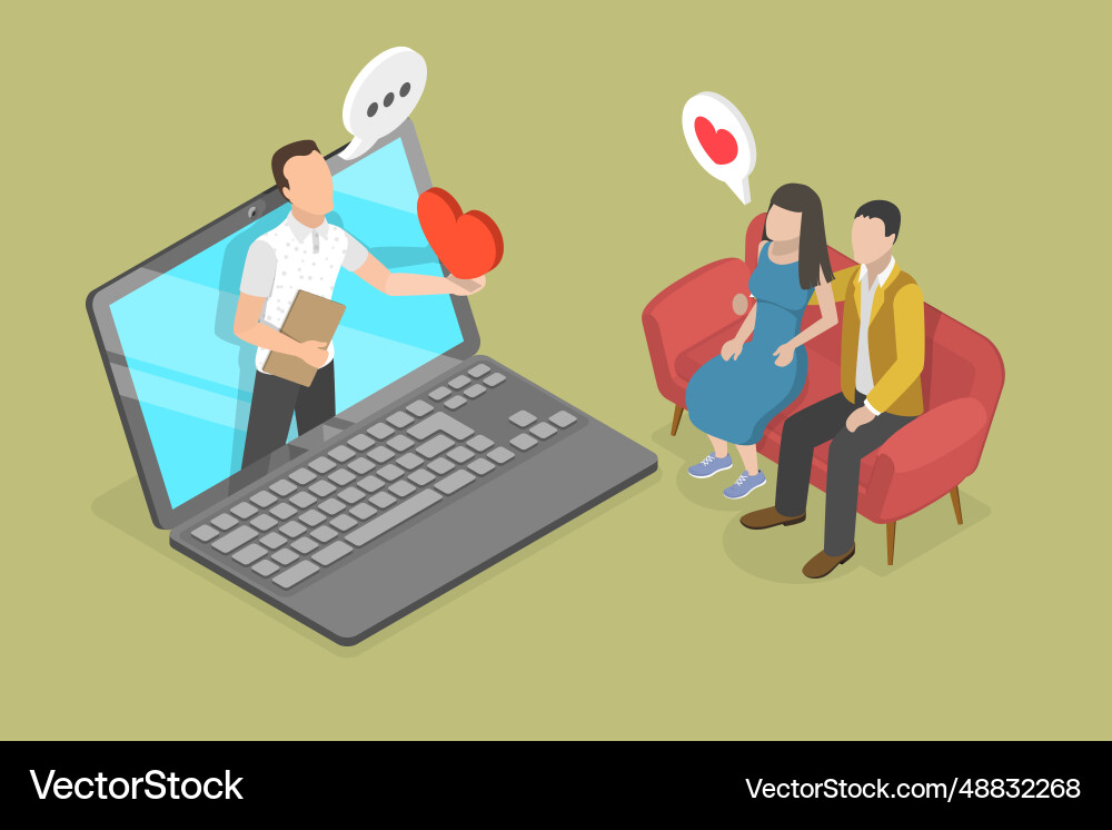 3d isometric flat conceptual Royalty Free Vector Image