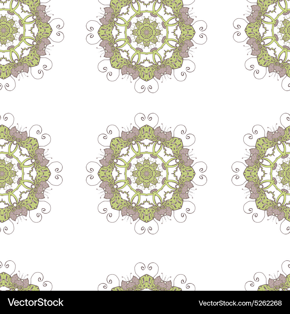Seamless pattern doodles abstract decorative Vector Image