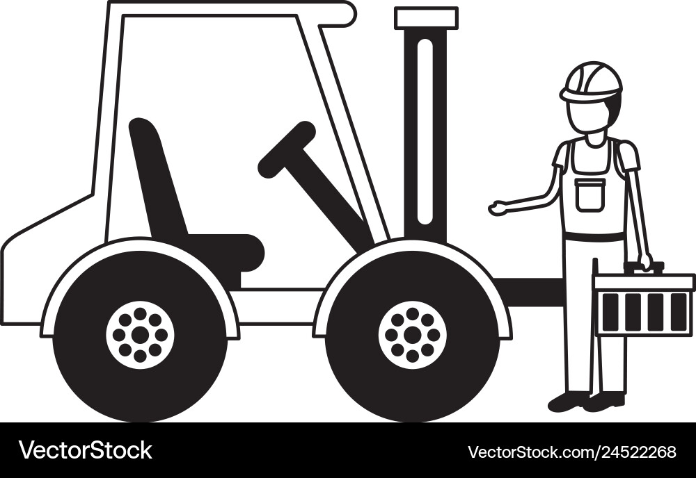 Worker construction equipment Royalty Free Vector Image