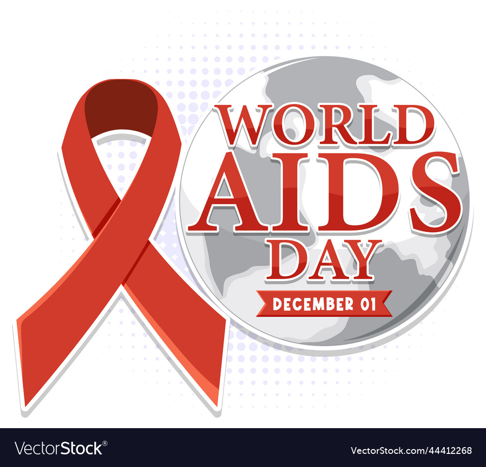 World aids day poster design Royalty Free Vector Image